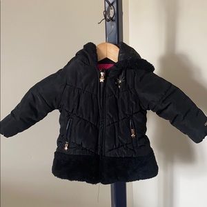 Girls Black Puffer Coat
